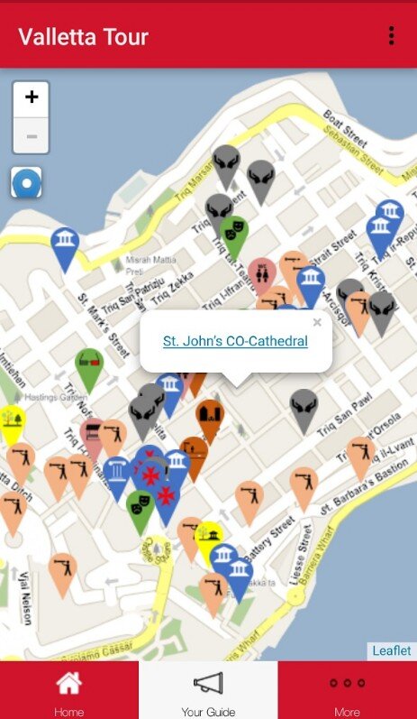 Maltaguide.pro Valletta Tour Map